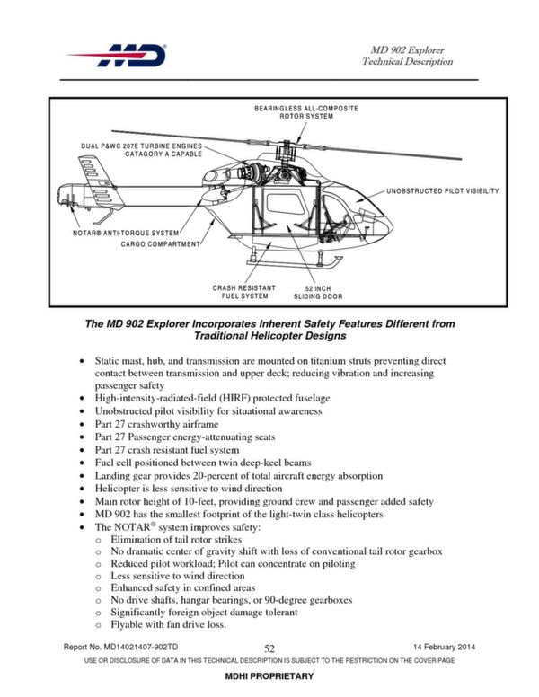 MD Explorer helicopter technical description