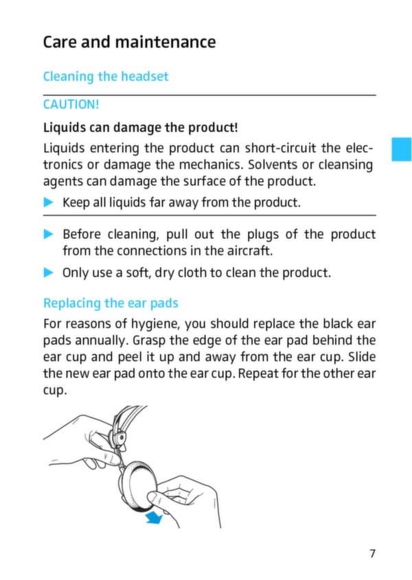 HMD 46 ATC headset instruction manual