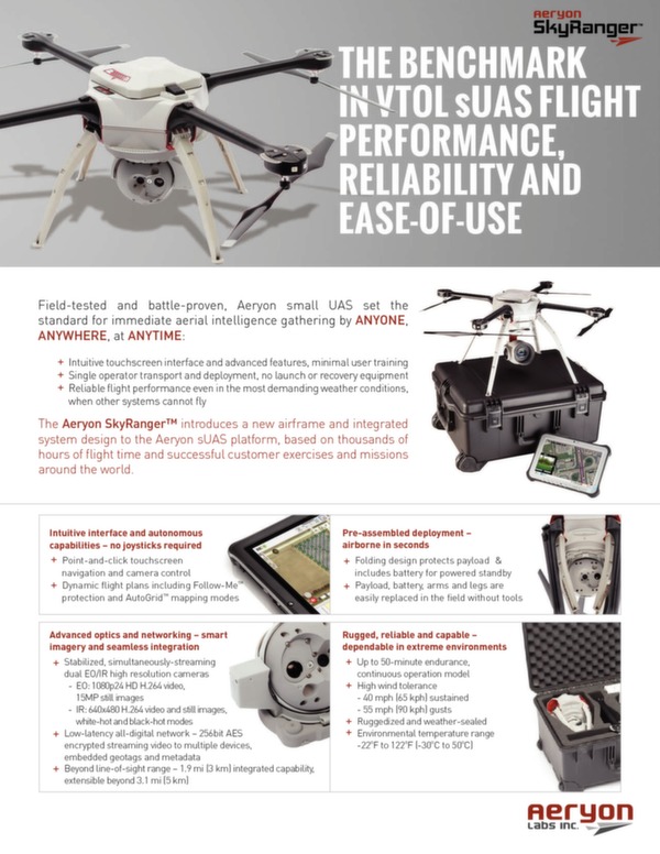 Brochure drone SkyRanger