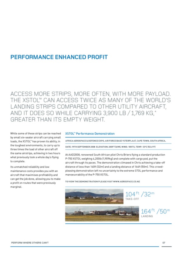 Brochure P-750 XSTOL 