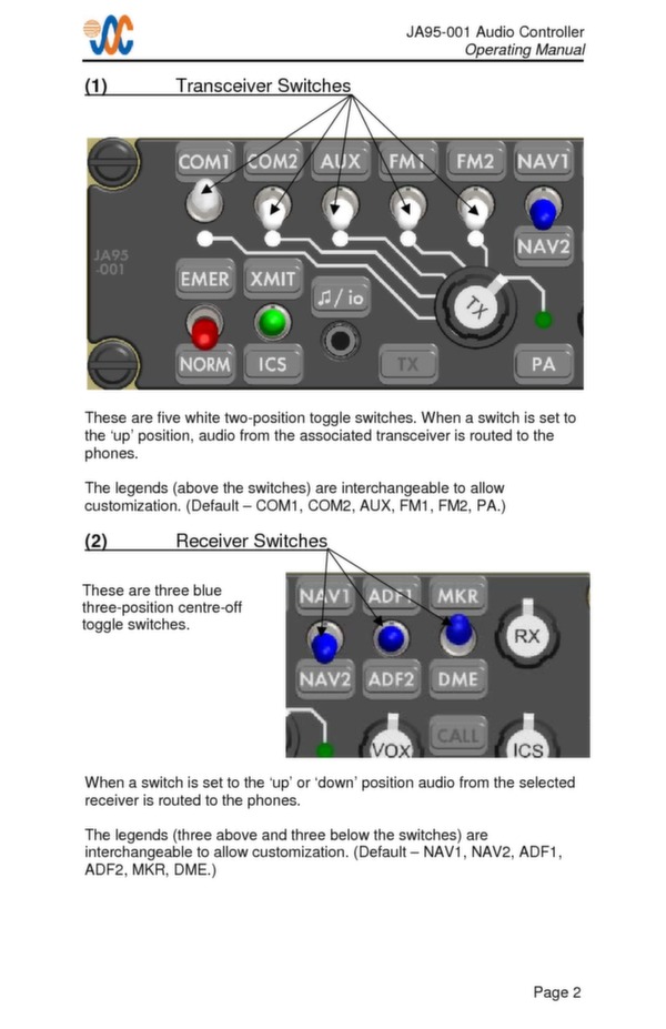 JA95-001 operating manual