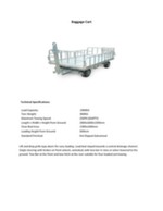 Baggage cart specification sheet