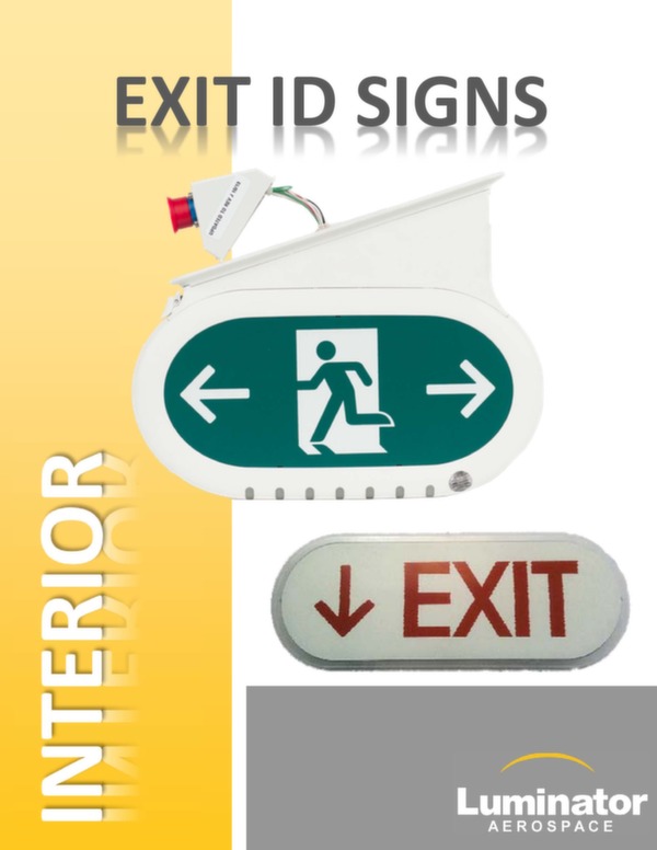 Aircraft LED Exit signs technical specification